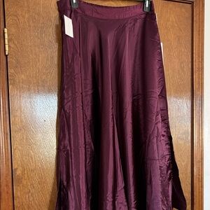 Chic Plum A-Line Skirt